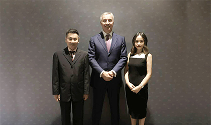 黑山总统会见世贸通集团董事长Winner Xing博士及副总裁Li Ma女士