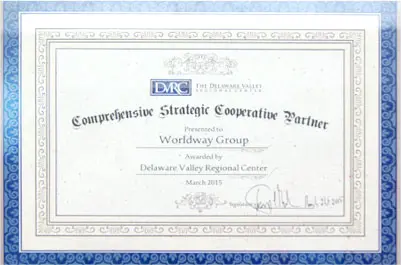 In 2015, WorldWay was awarded the "Comprehensive Strategic Partner Award" by the DVRC Regional Center