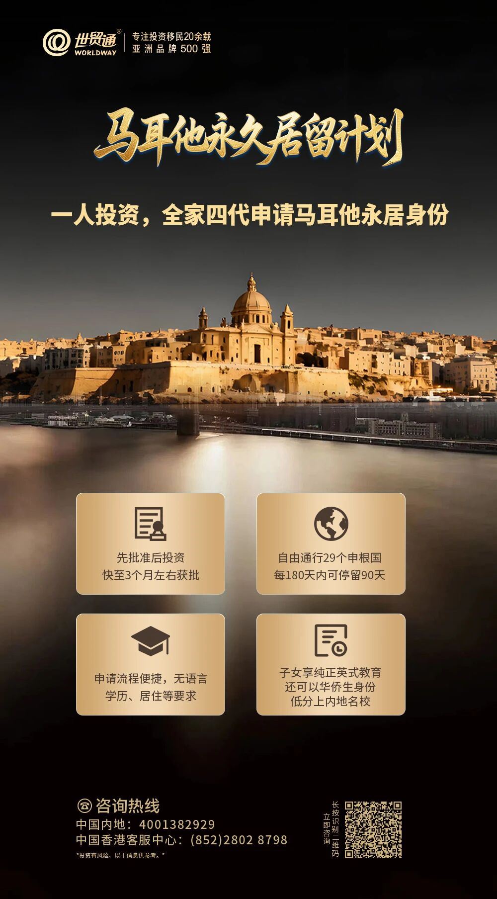 马耳他永居卡到手,世贸通又一批客户直通欧洲!